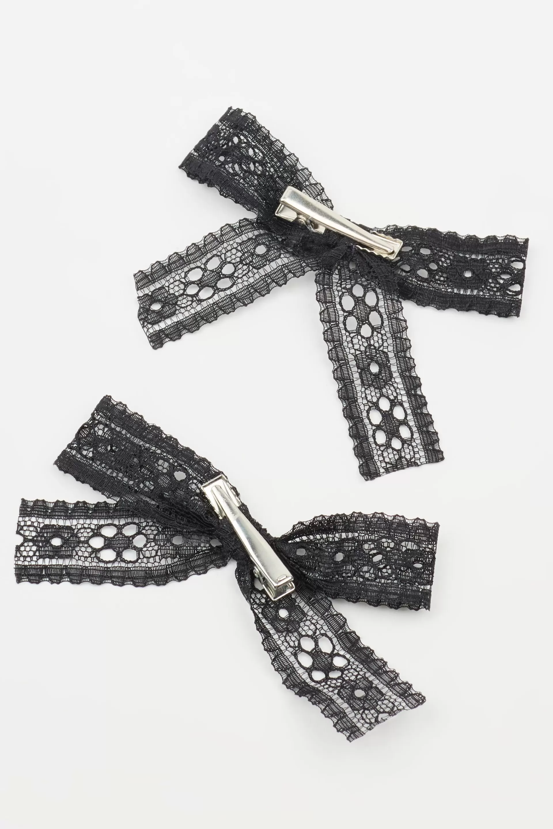 2-Pack Lace Bow Hair Clips*Garage Clothing Clearance