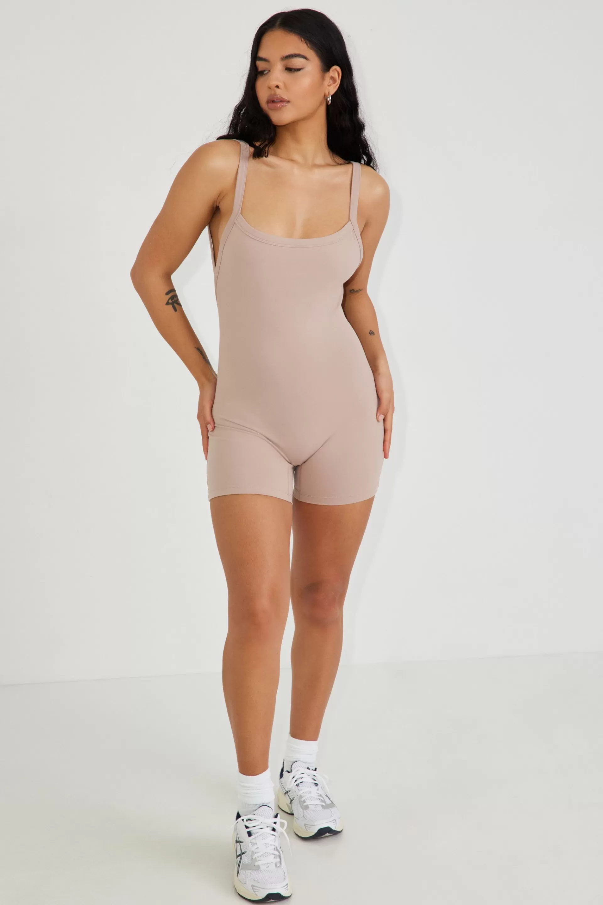 Ally Low Back Active Romper*Garage Clothing Store