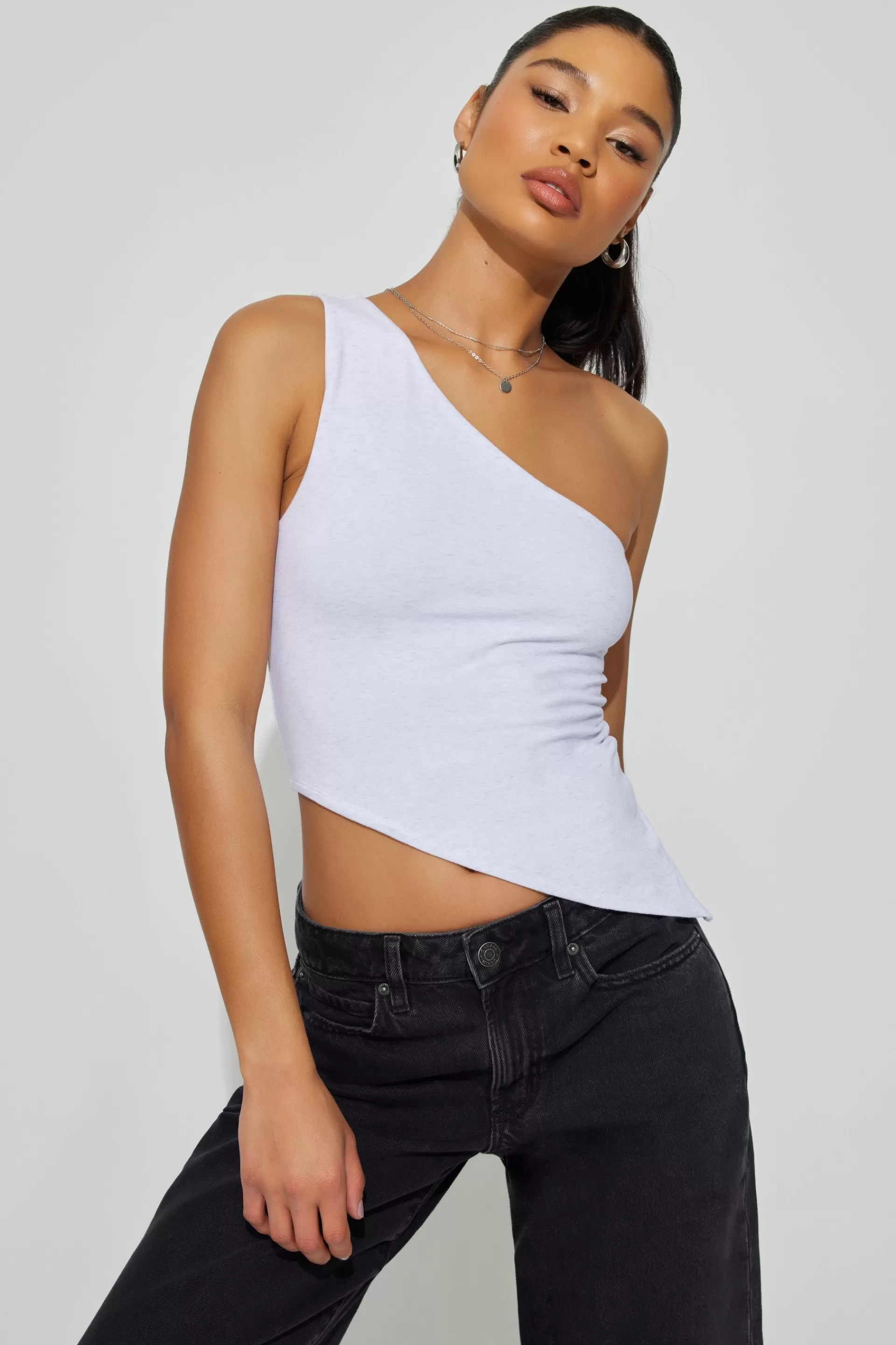 Asymmetric Off Shoulder Tank Top*Garage Clothing Sale