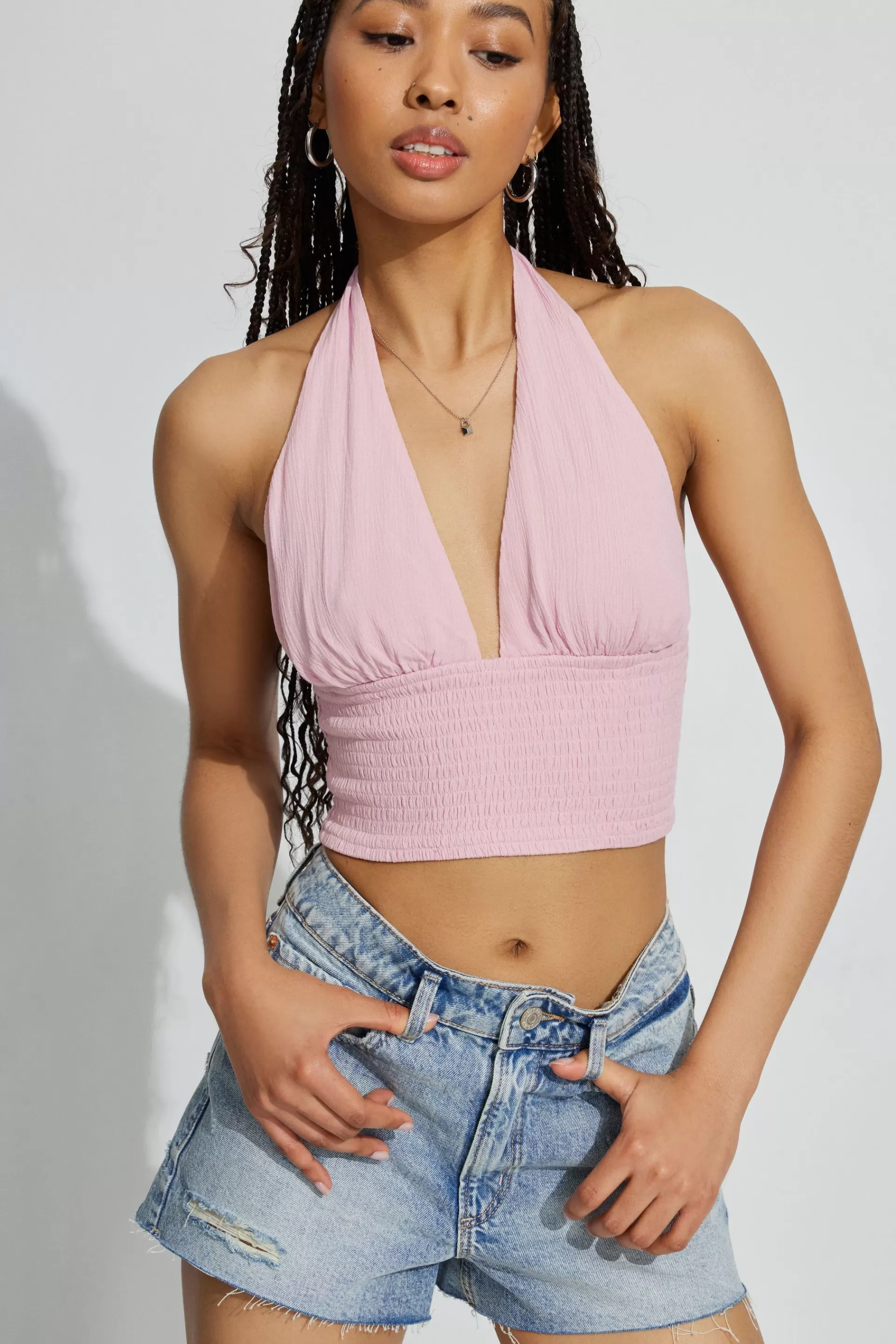 Ayla Smocked Halter Top*Garage Clothing Flash Sale