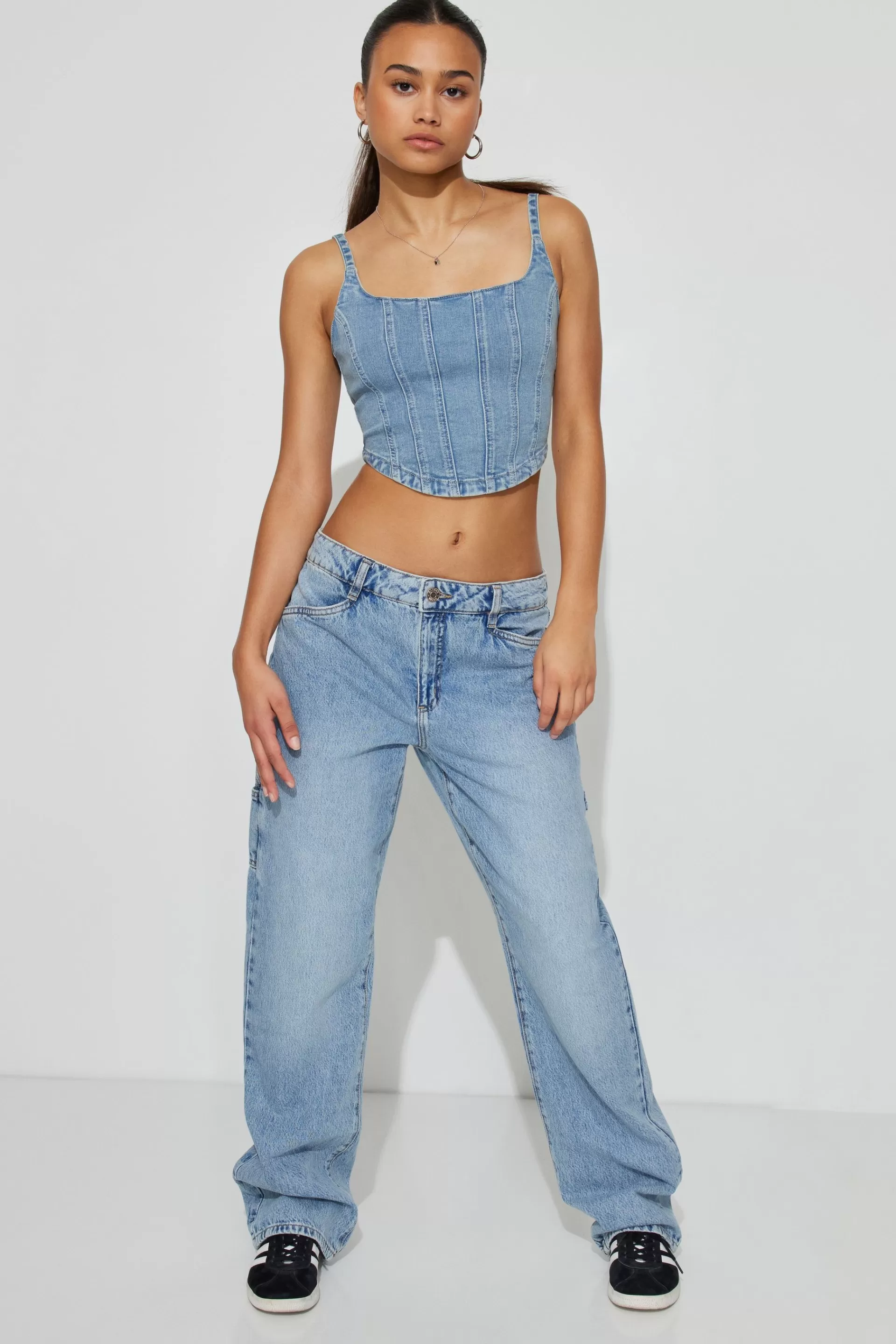 Denim Bustier Top*Garage Clothing Sale