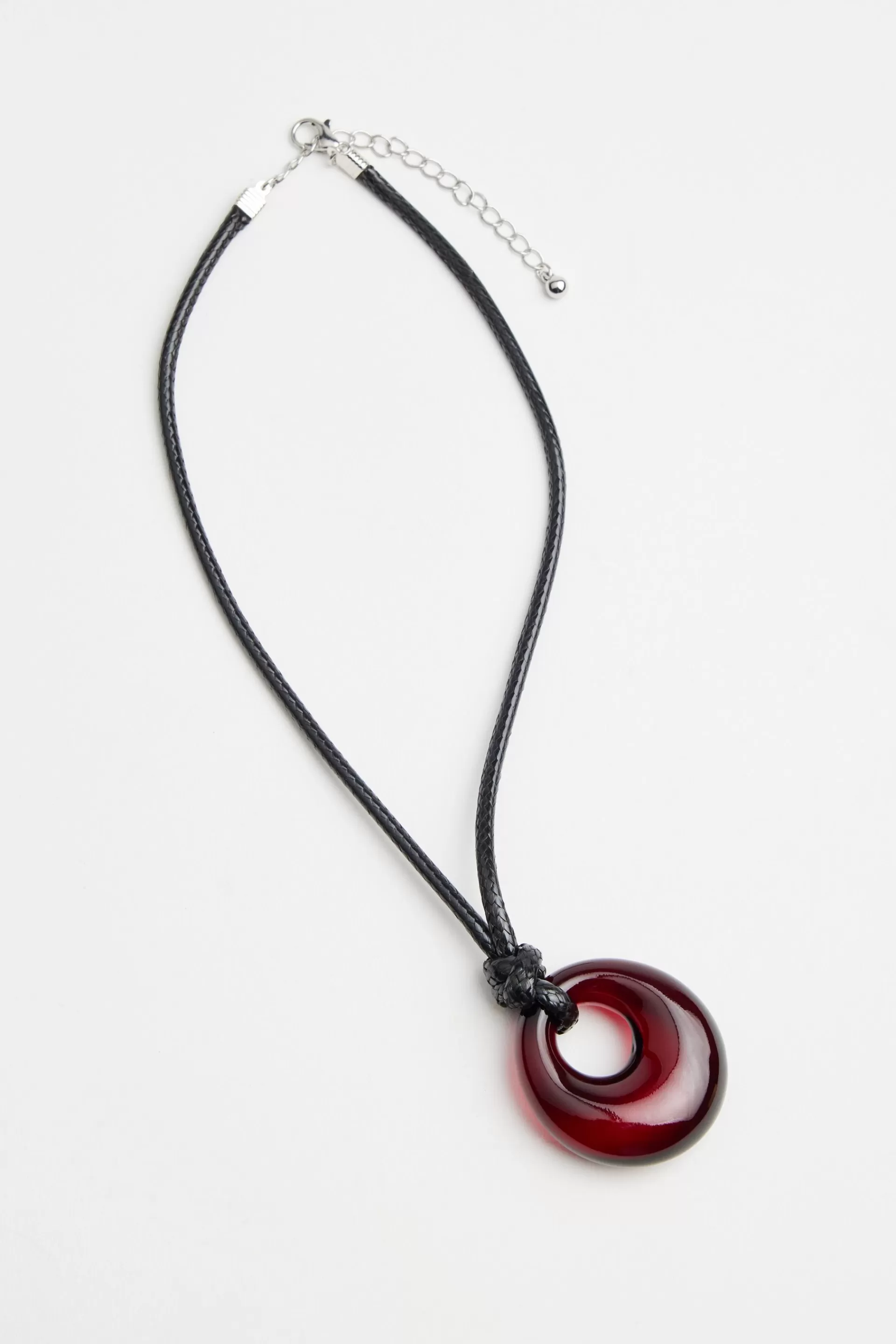 Glass Oval Cord Necklace*Garage Clothing Discount