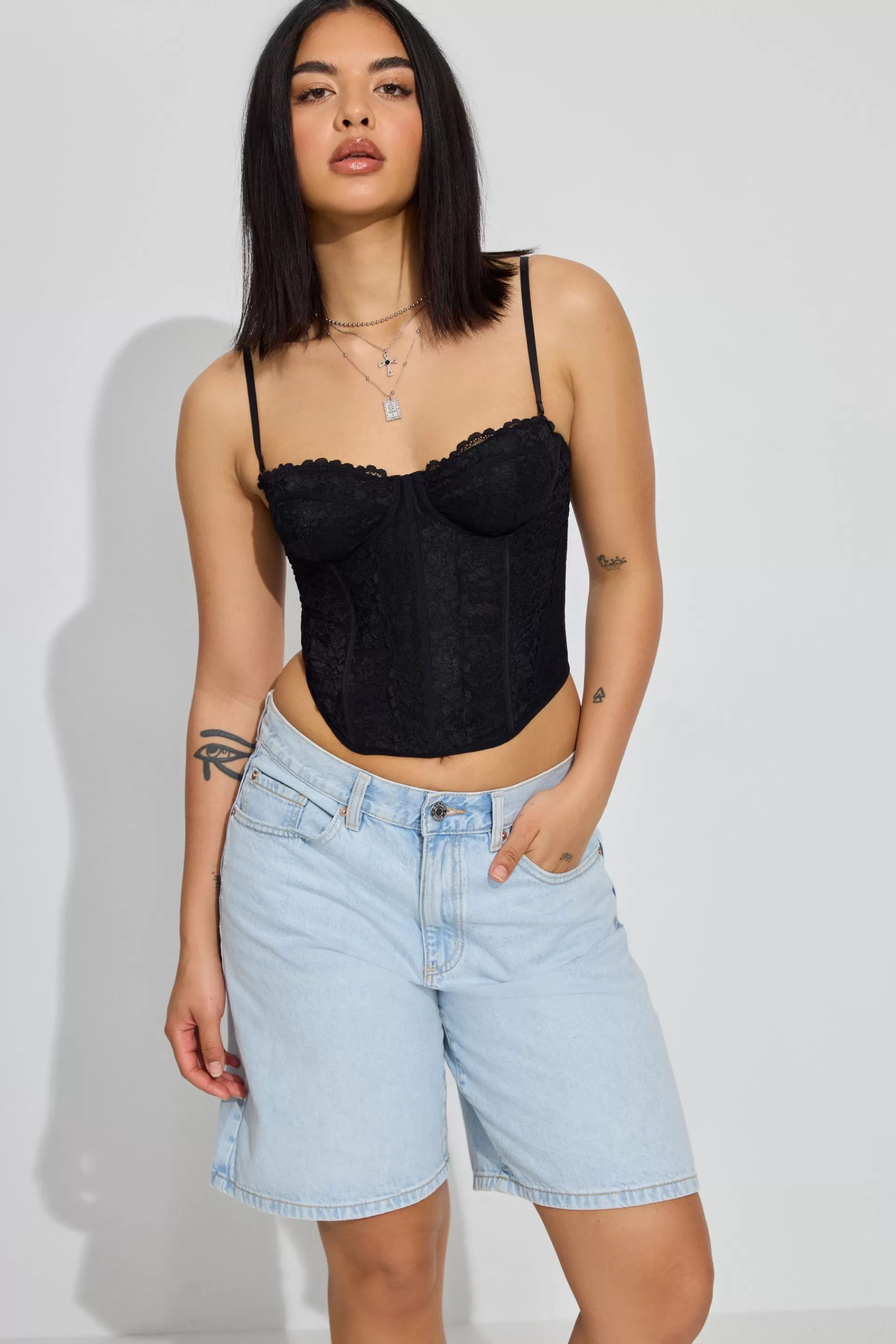 Lace Balconette Bustier Top*Garage Clothing Discount