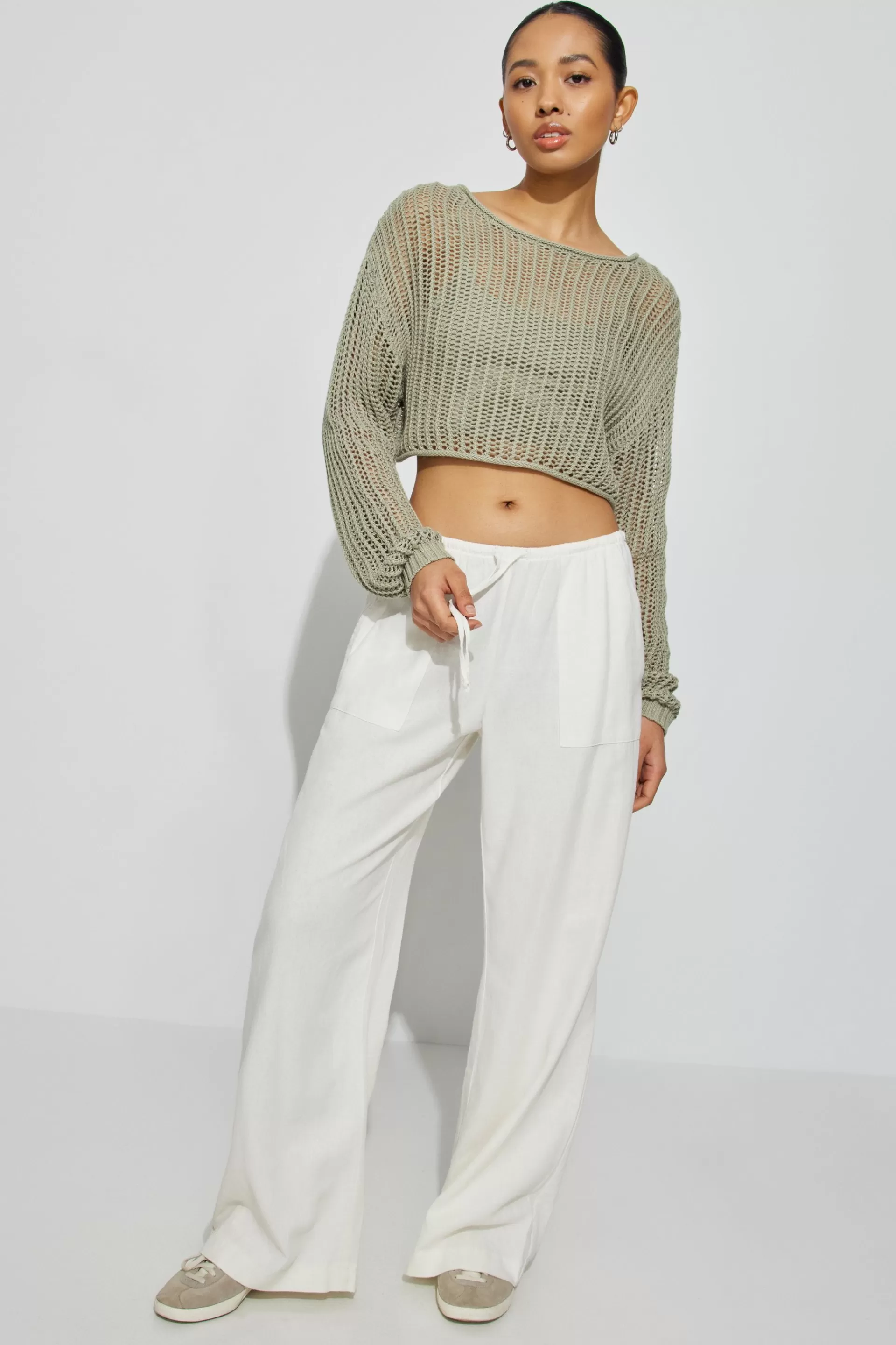 Linen Pull On Pant*Garage Clothing Outlet