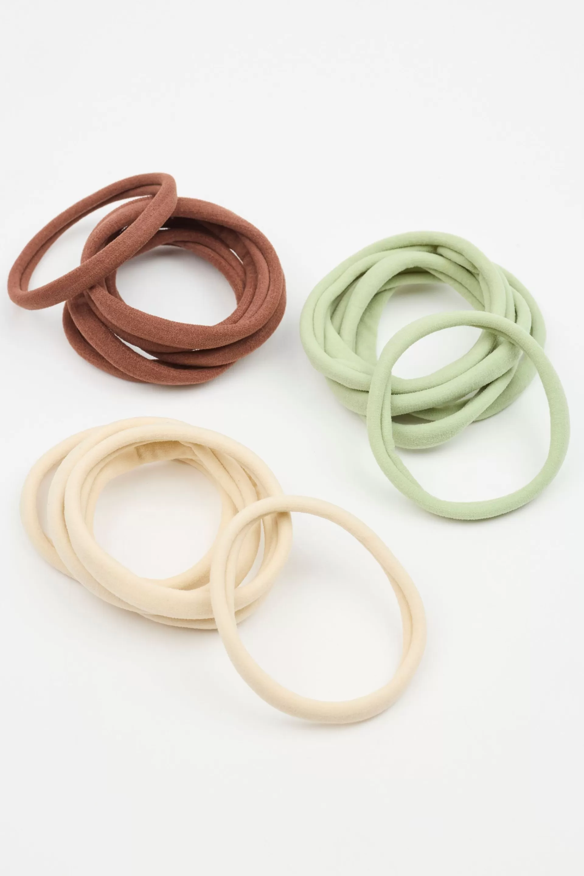 Pack Of 18 Seamless Hair Elastics*Garage Clothing Fashion