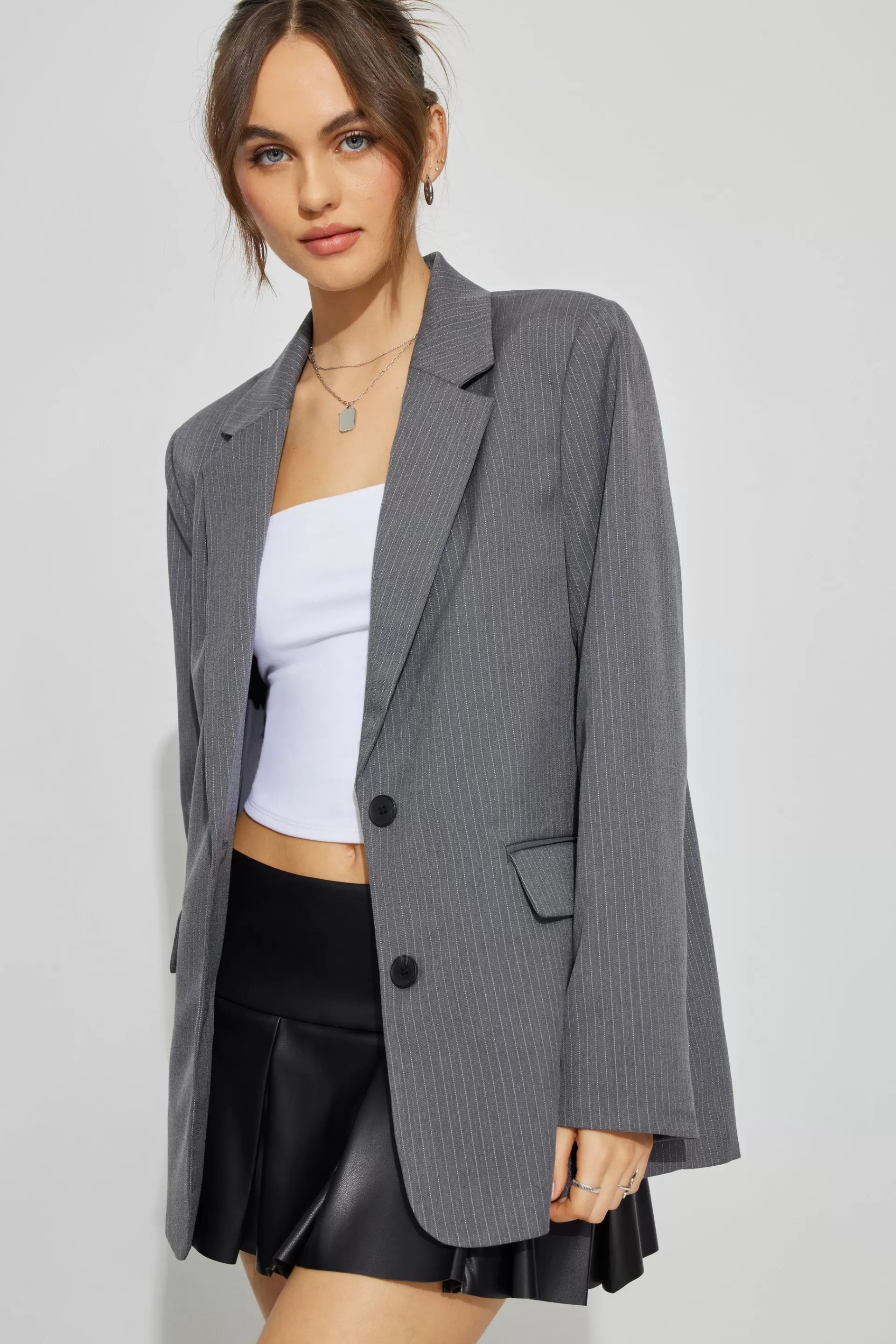 Pinstripe Blazer*Garage Clothing Fashion