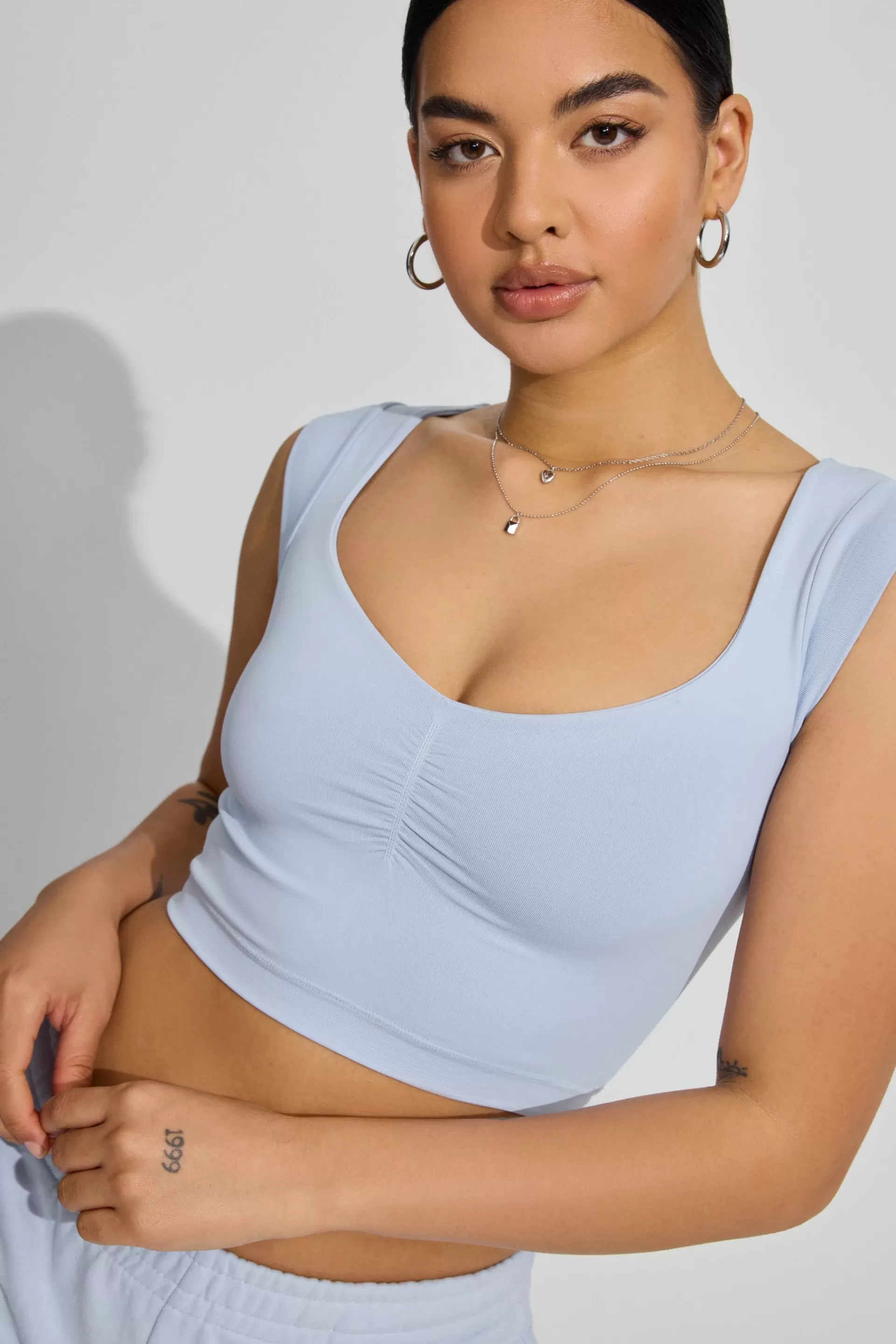 Seamless Cap Sleeve Top*Garage Clothing Clearance