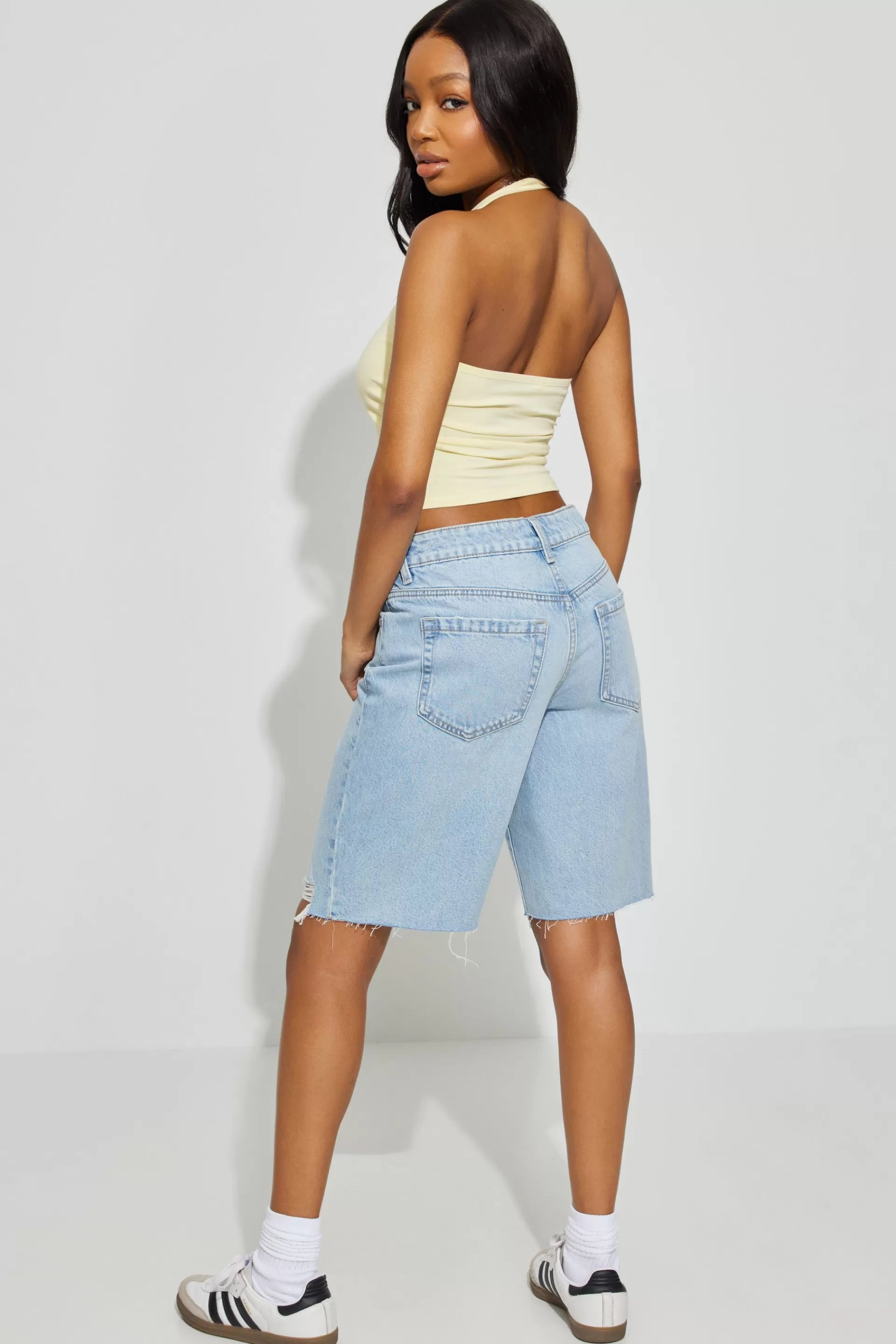 Slouchy Bermuda Denim Short*Garage Clothing Discount