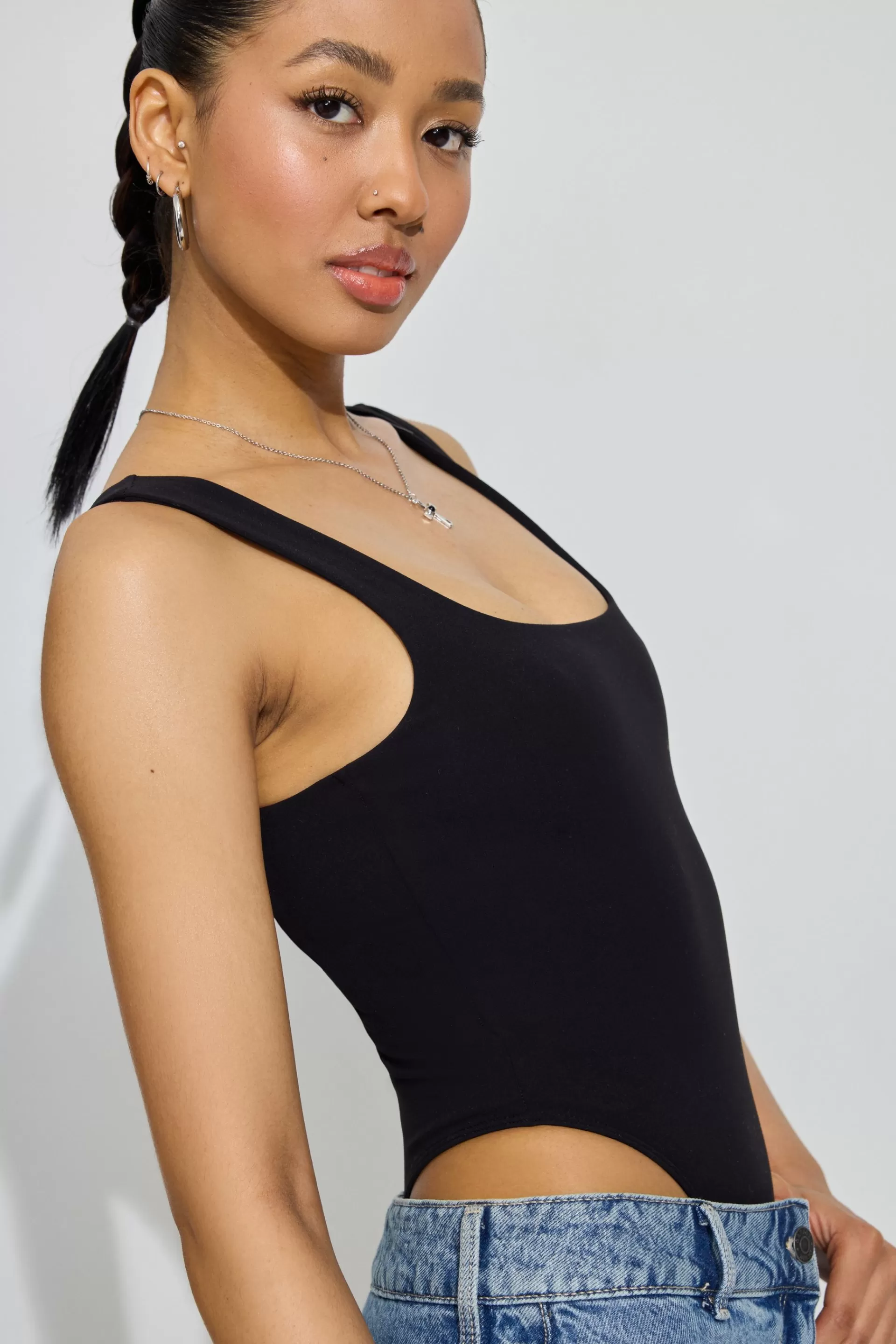 Square Neck Bodysuit*Garage Clothing Store