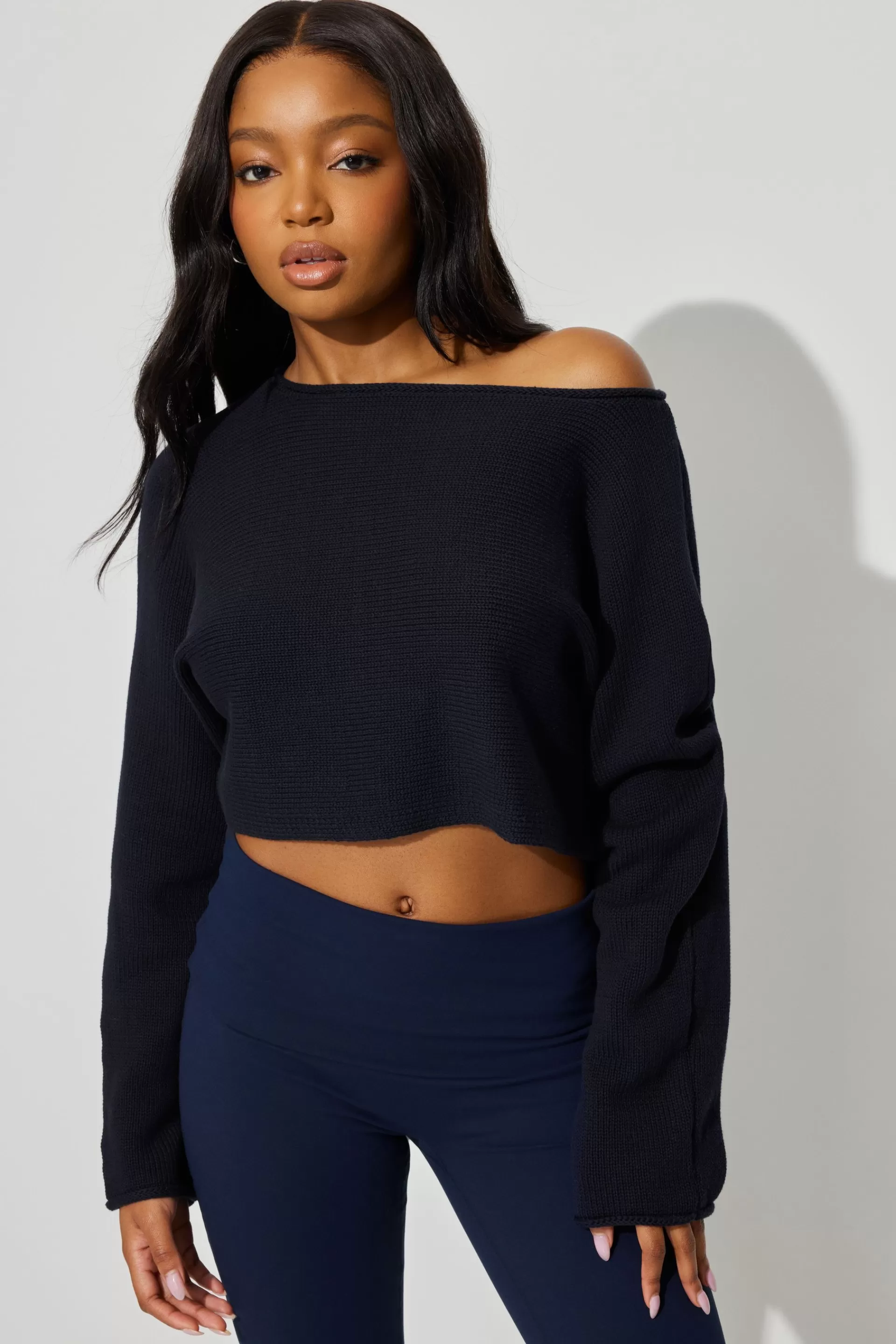 Supersoft Loose Crop Sweater*Garage Clothing Cheap