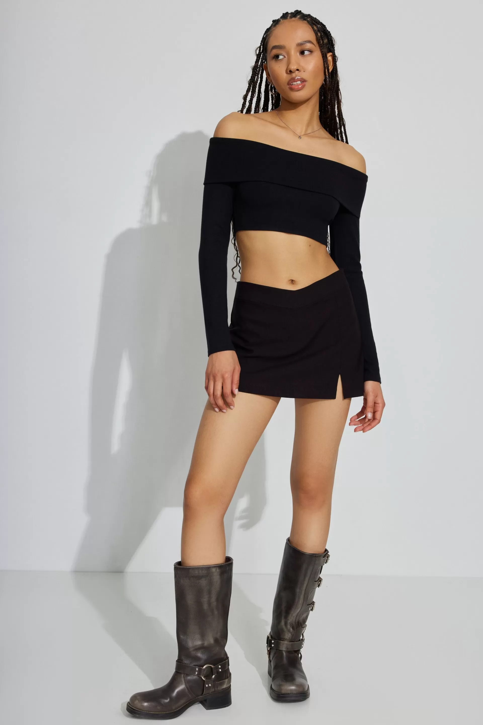 That'S Hot Mini V Waist Skort*Garage Clothing Shop